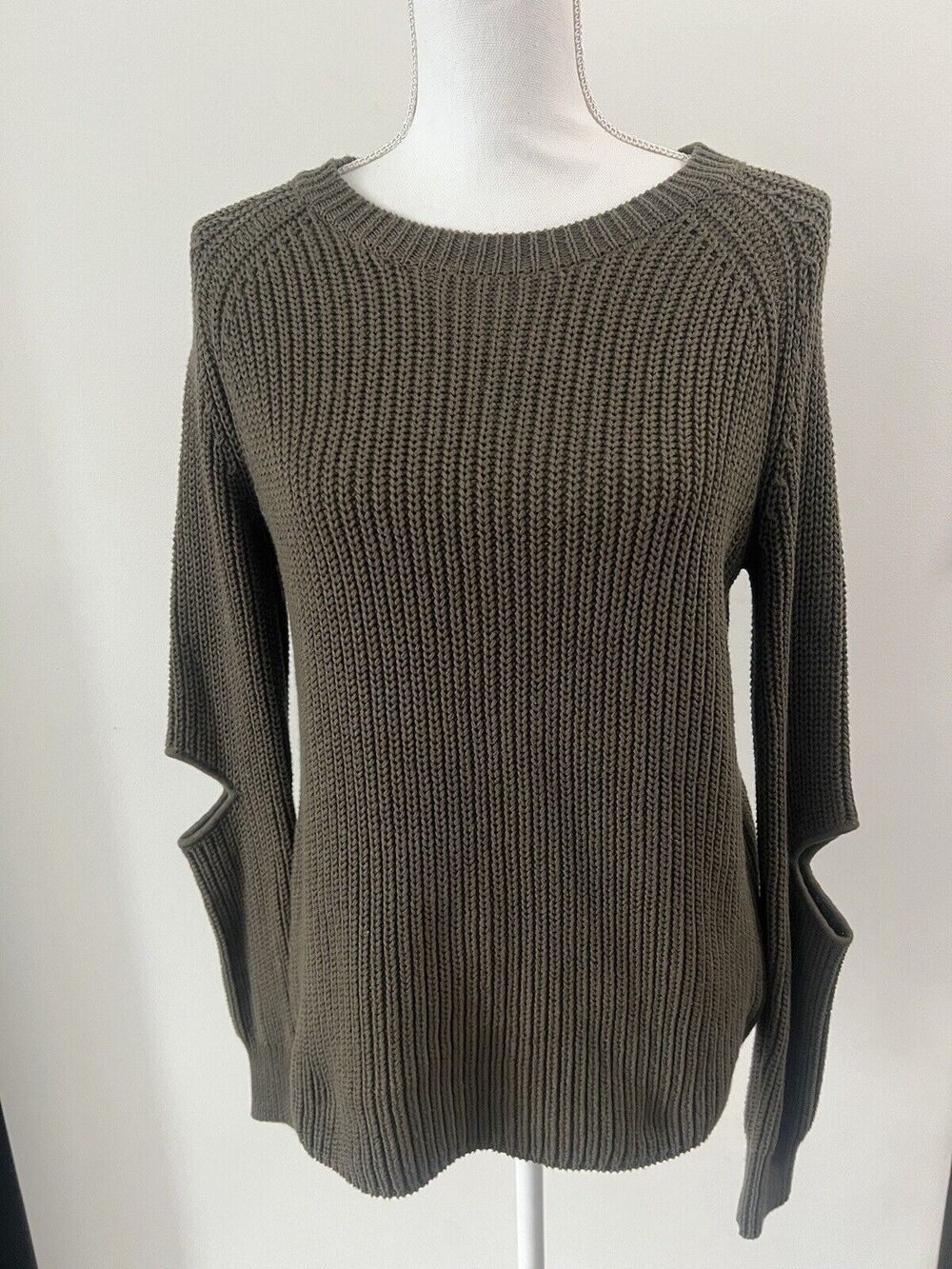 ACROBAT Thick Green Long Sleeve Sweater Solomon Elbow Sz S
